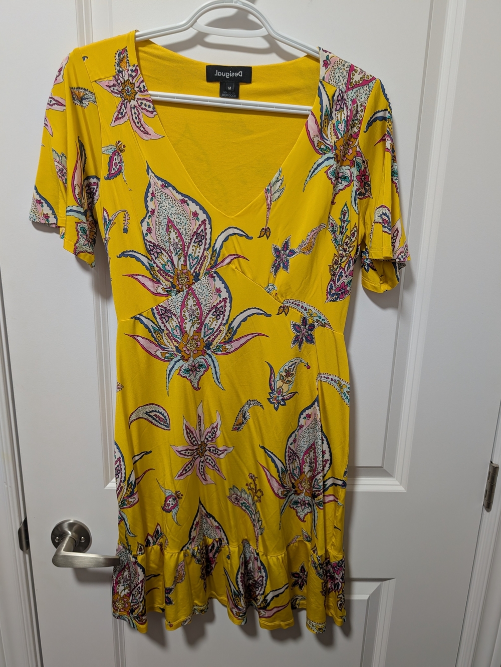 Desigual Yellow Dress Size M